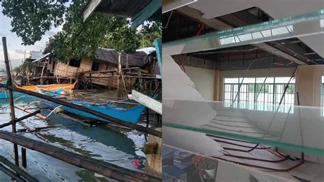LOOK: Aftermath of magnitude 7.4 earthquake in Surigao del Sur.